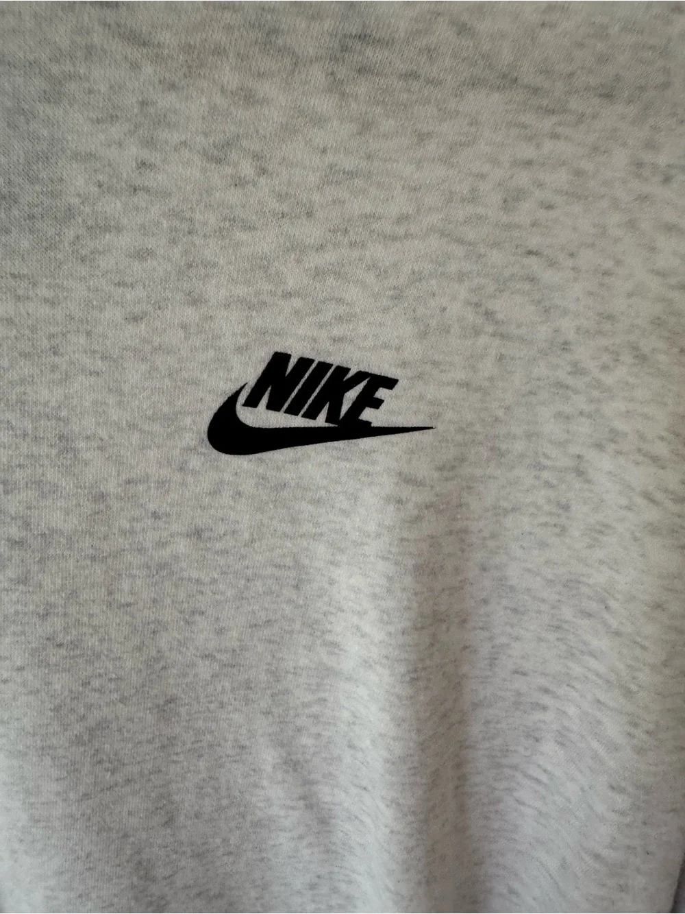 Nike Heather Grey Oversized Drop Shoulder High-Low Crewneck Sweatshirt Size L